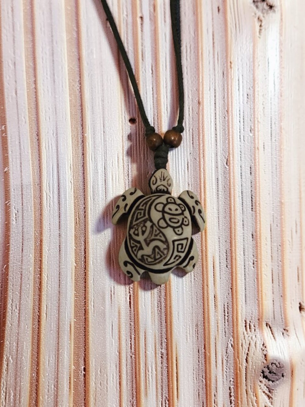 Turtle necklace~ Adjustable on cord